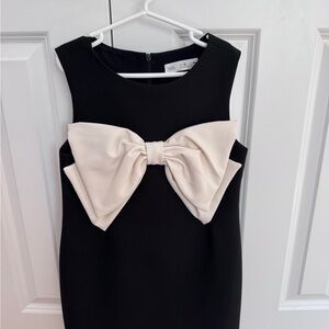 Zara Black Dress with Cream Bow for Kids